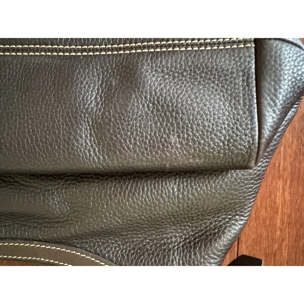 Dooney & Bourke Brown Pebble Grain Leather Hobo Shoulder Bag